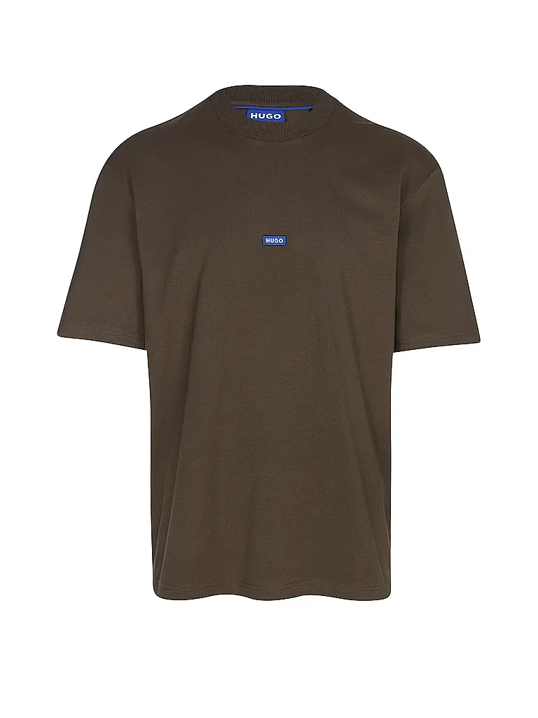 HUGO | Nome prodotto: T-Shirt NIEROS
Marca: HUGO
Colore: marrone
Categorie: Moda, Uomo

Lunghezza manica: Manica corta
Scollo: Girocollo
Materiale: Jersey, Cotone
Motivo: Tinta unita
Vestibilità (capispalla): Regular
Dettagli: Logo | Marrone