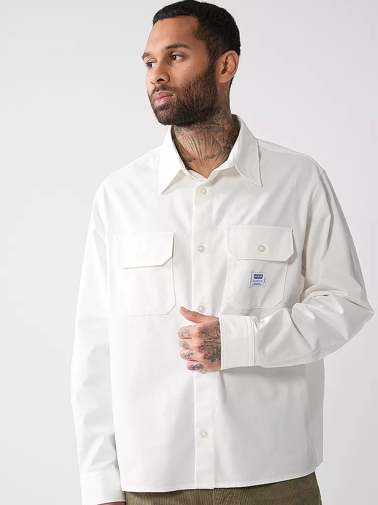 HUGO | Overshirt EKYNONE | Bianco