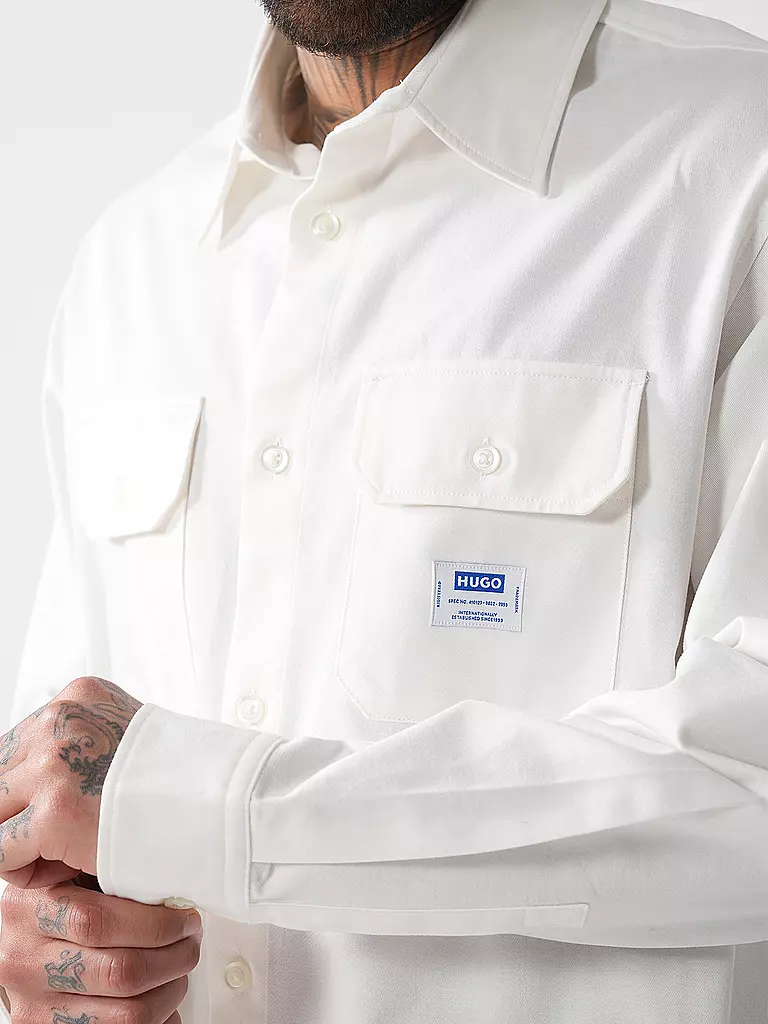HUGO | Overshirt EKYNONE | Bianco