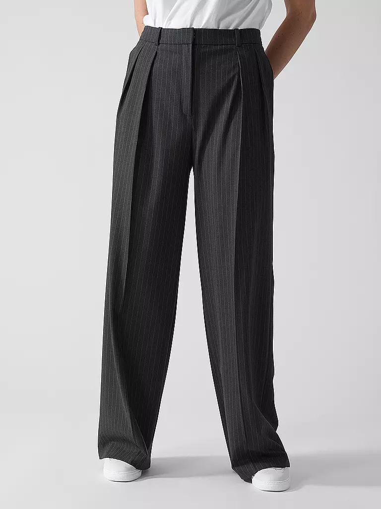 HUGO | Pantaloni business HENESA | Grigio