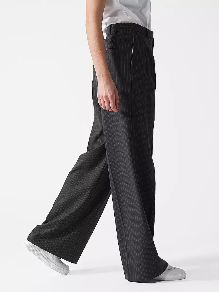 HUGO | Pantaloni business HENESA | Grigio