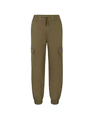 HUGO | Pantaloni cargo relaxed fit HISUNE-1-D_B | Oliva