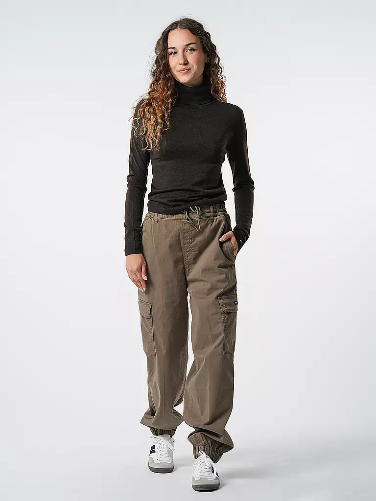HUGO | Pantaloni cargo relaxed fit HISUNE-1-D_B | Oliva