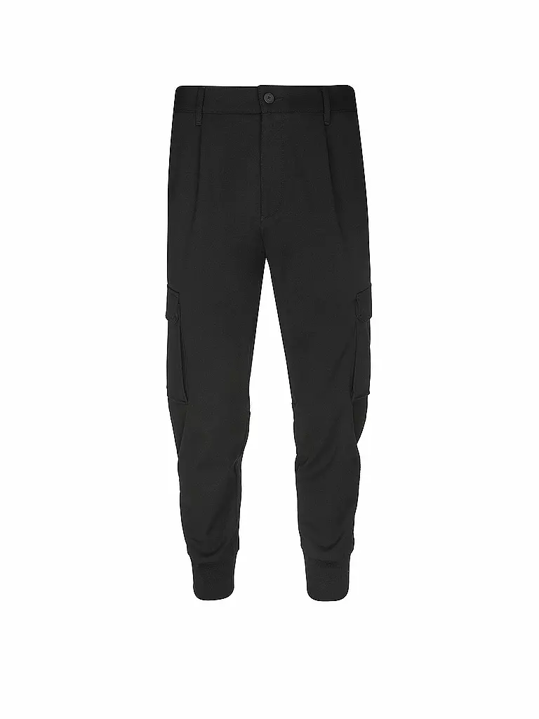 HUGO | Pantaloni cargo slim fit GLAVIN241 | Nero