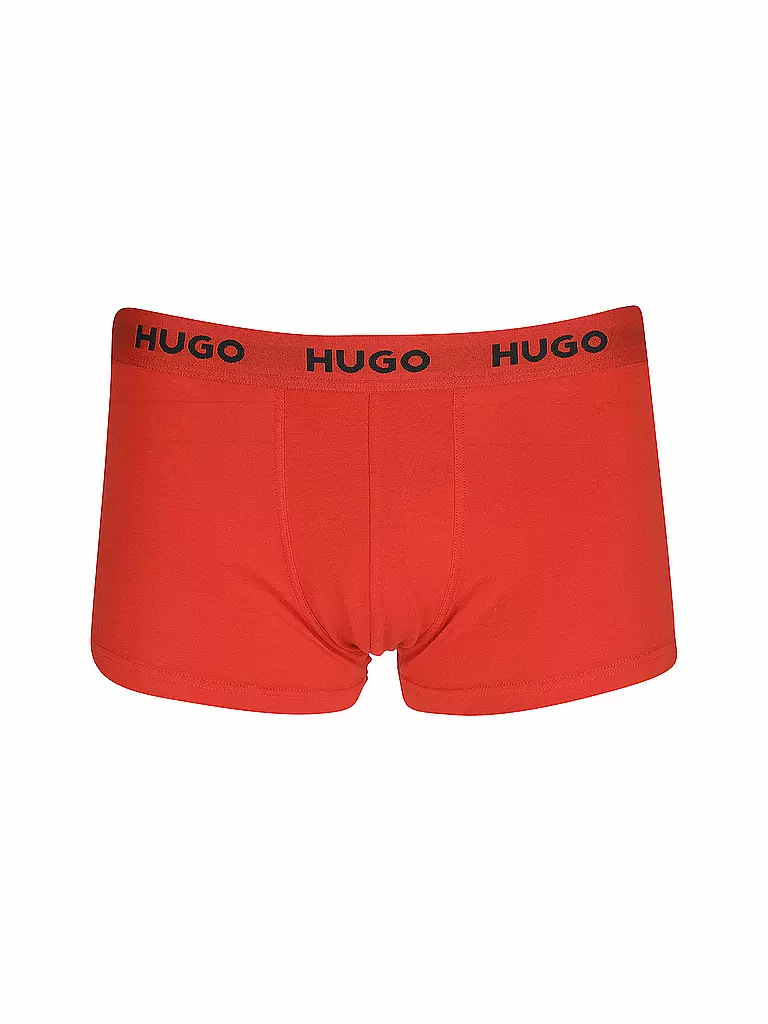HUGO | Pantaloni confezione da 3 nero rosso | Nero