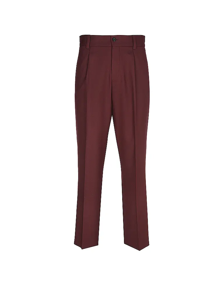HUGO | Pantaloni da abito FLIPS | Rosso scuro
