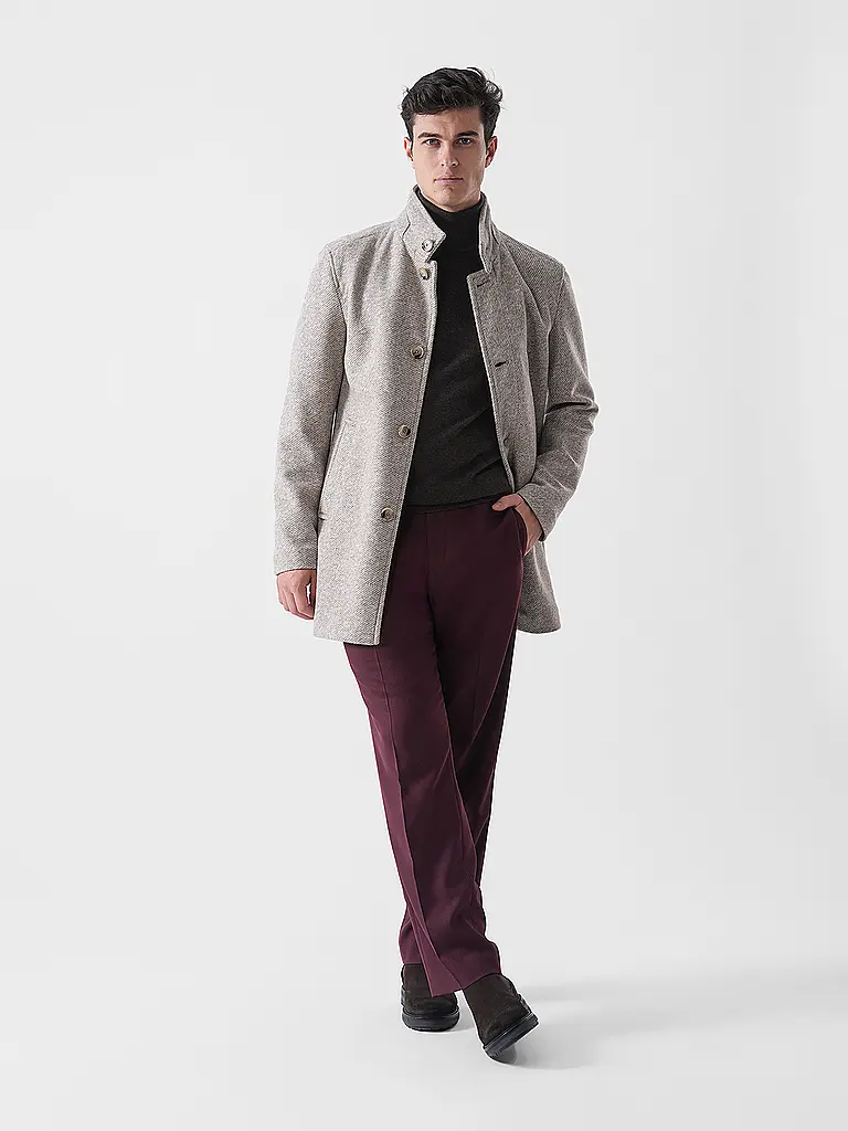 HUGO | Pantaloni da abito FLIPS | Rosso scuro