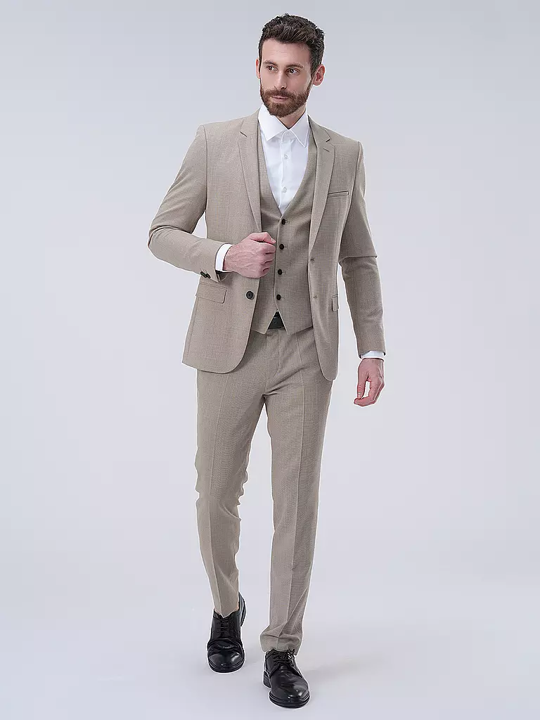 HUGO | Pantaloni da abito HESTON | Beige