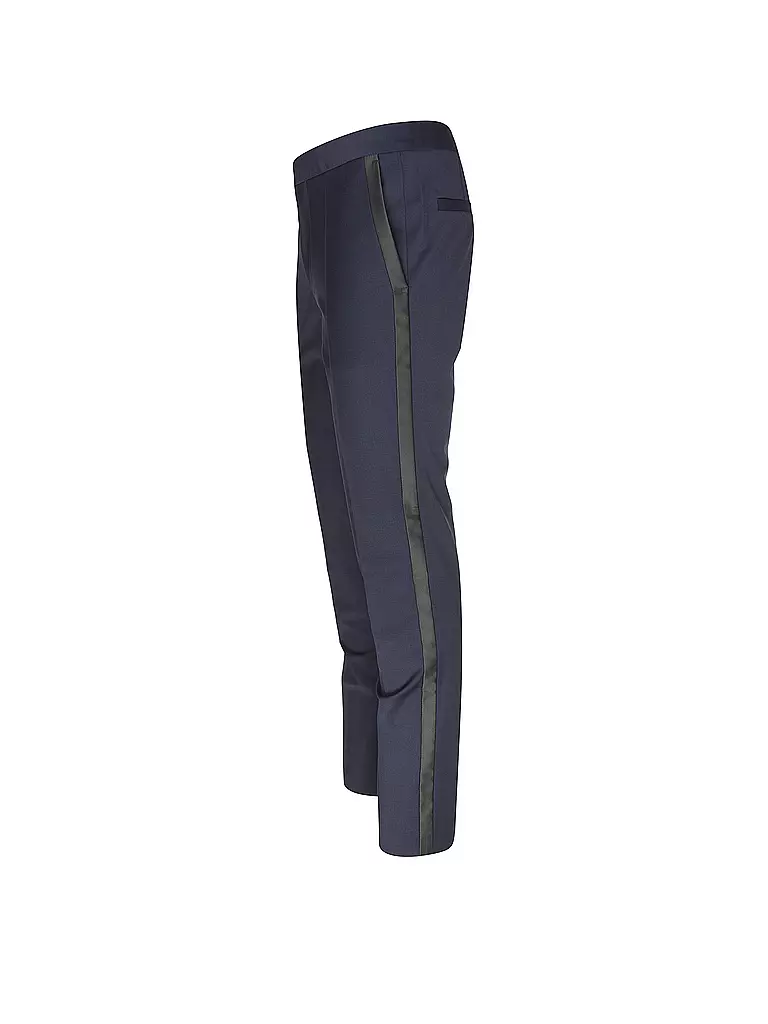 HUGO | Pantaloni da abito smoking slim fit HESTEN224E1X | Blu