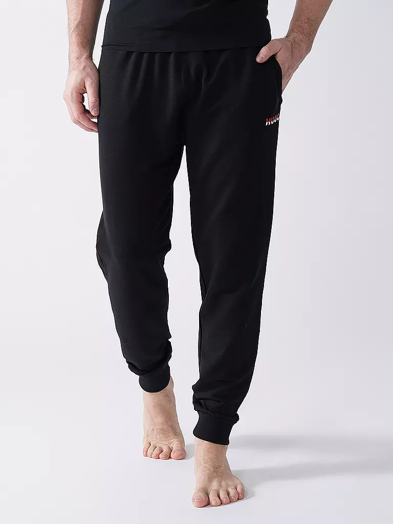 HUGO | Pantaloni da jogging loungewear AMSTERDAM | Nero