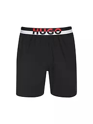 HUGO | Pantaloni da pigiama - Shorts AMSTERDAM | Nero