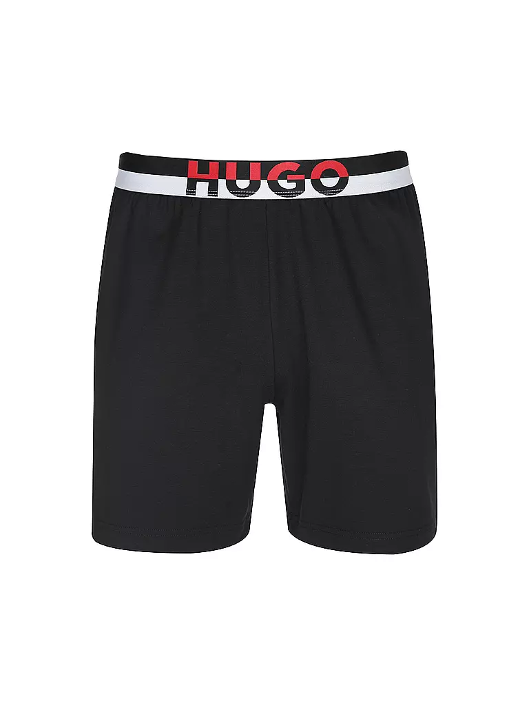 HUGO | Pantaloni da pigiama - Shorts AMSTERDAM | Nero
