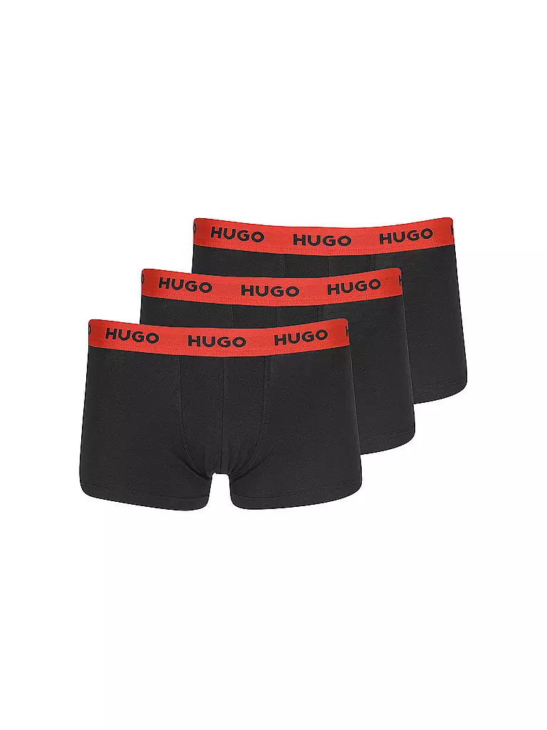 HUGO | Pants confezione da 3 nero oliva rosso | Nero