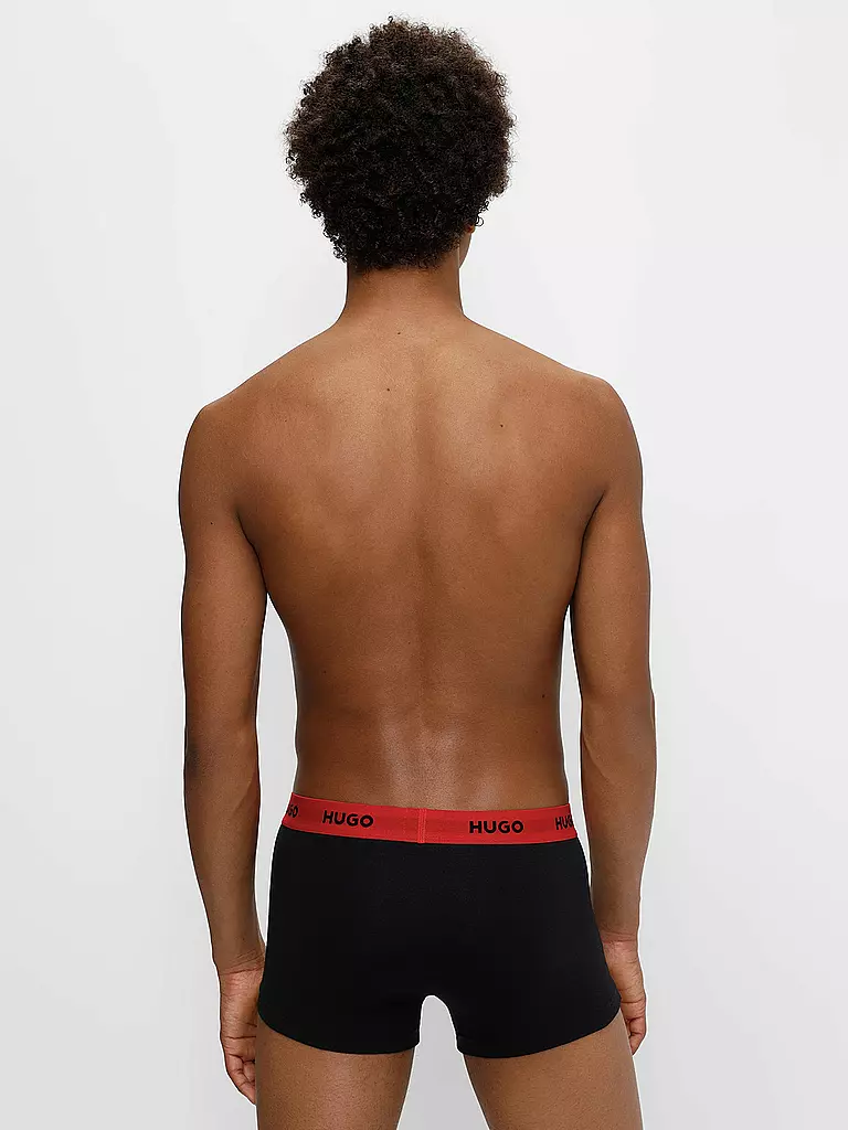 HUGO | Pants confezione da 3 nero oliva rosso | 
