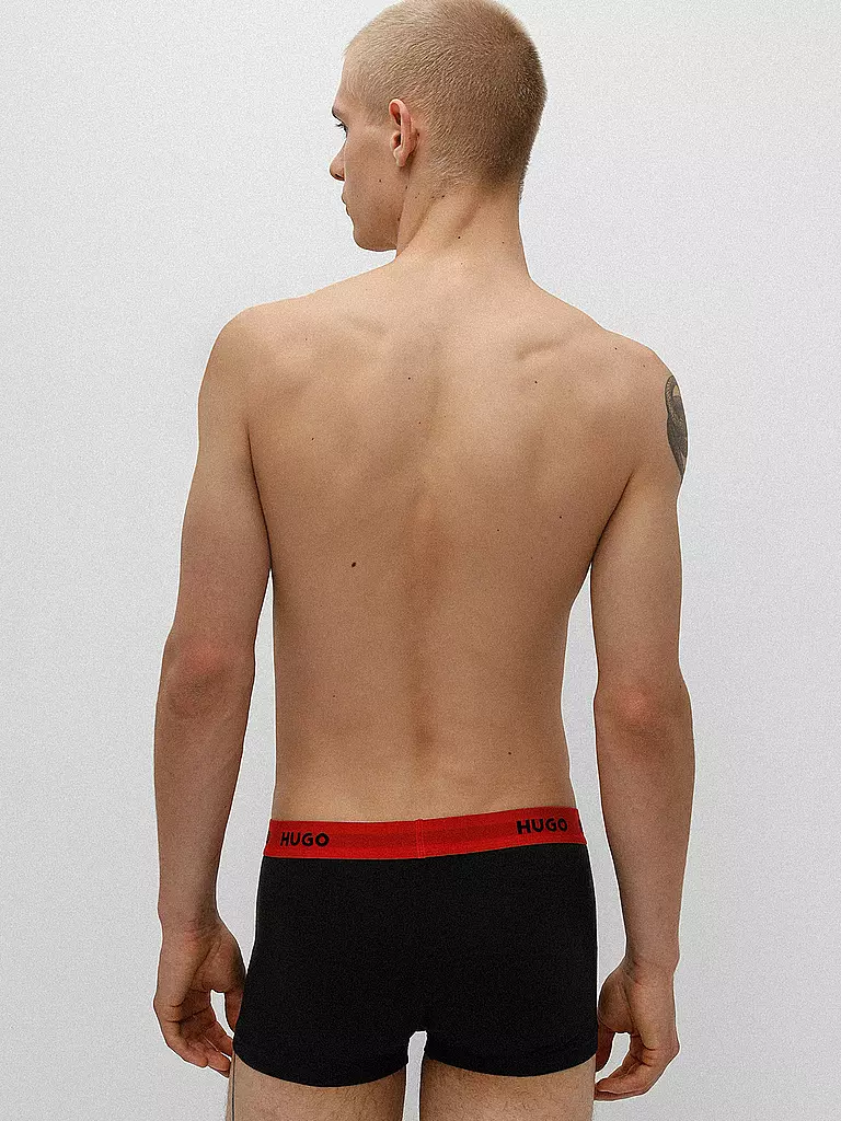 HUGO | Pants confezione da 3 nero rosso | 