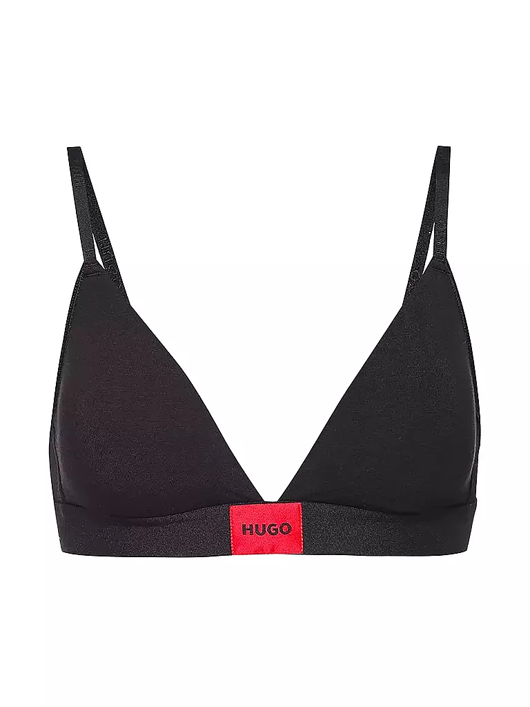 HUGO | Reggiseno a triangolo Red Label nero | Nero