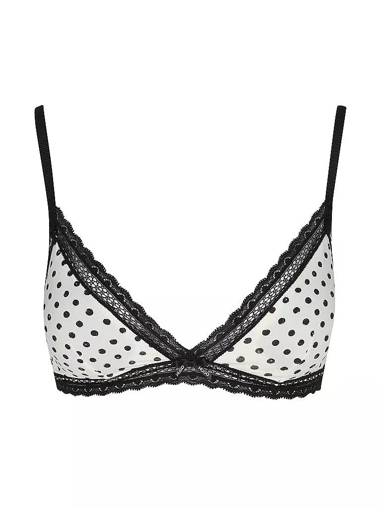 HUGO | Reggiseno senza ferretto open white | Crema