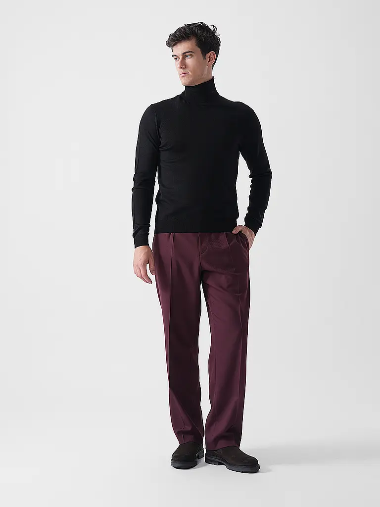 HUGO | Rollkragenpullover SAN THOMAS | Nero