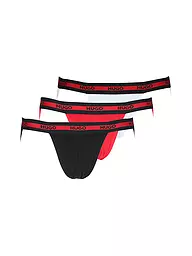 HUGO | Slip JOCKSTR confezione da 3 rosso acceso | Rosso