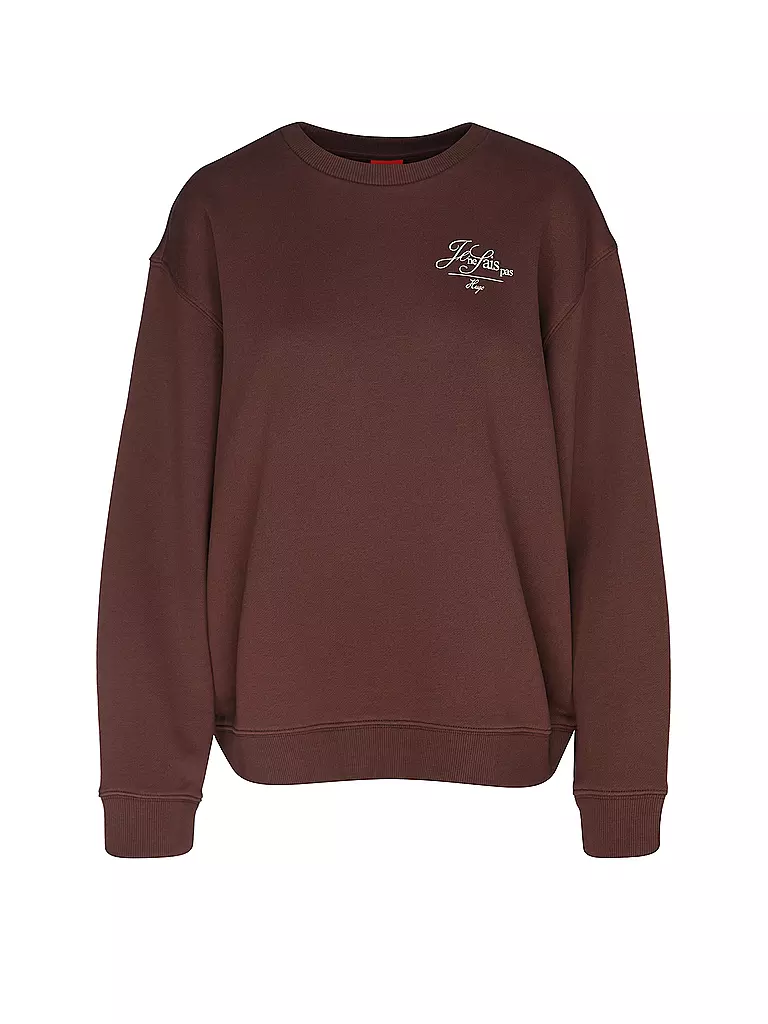 HUGO | Sweater CLASSIC CREW_5 | Marrone