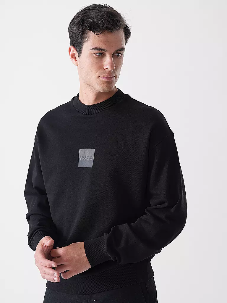 HUGO | Sweater DUSPLITED | Nero