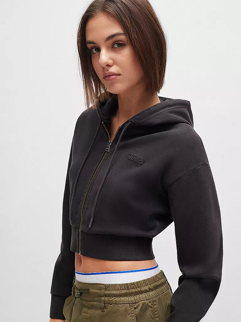 HUGO | Sweatjacke DANETI | Nero