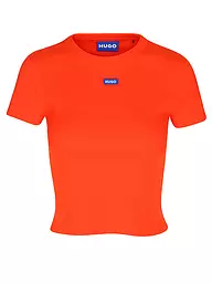 HUGO | T-shirt cropped fit | Arancione