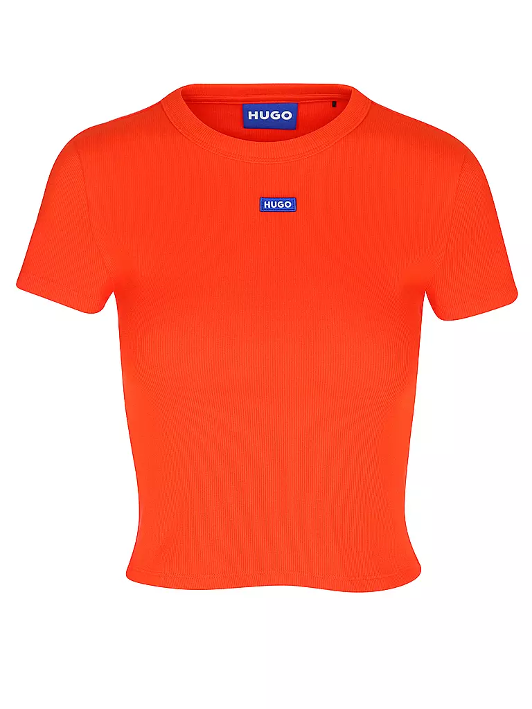 HUGO | T-shirt cropped fit | Arancione