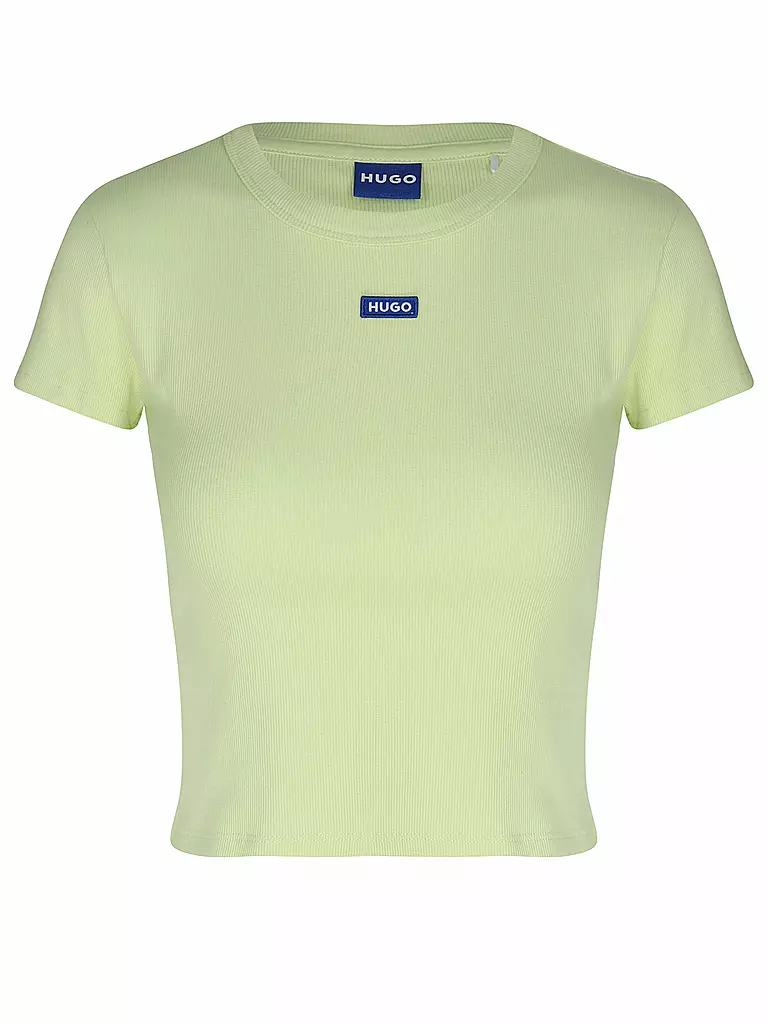HUGO | T-shirt cropped fit | Verde chiaro
