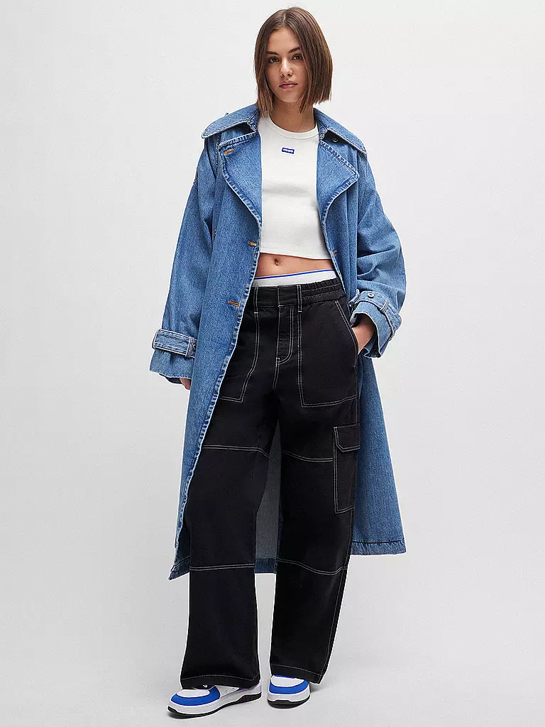 HUGO | T-Shirt Cropped Fit | Bianco