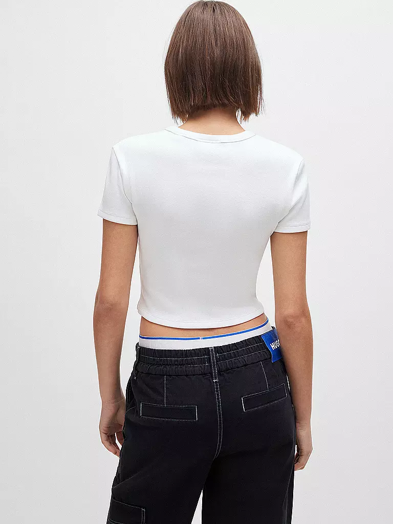 HUGO | T-Shirt Cropped Fit | Bianco