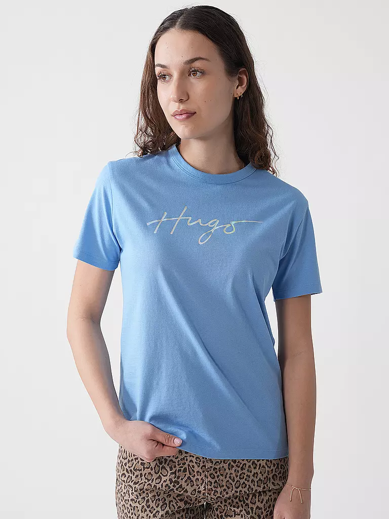 HUGO | T-shirt DAMACIA_3 | Blu chiaro