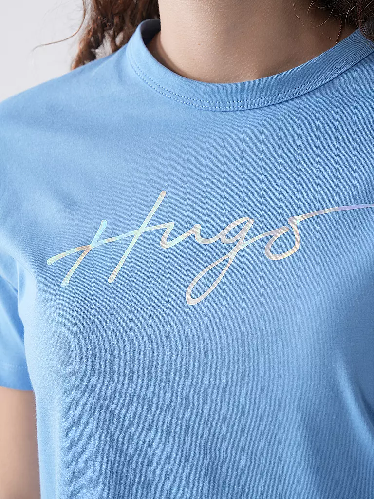 HUGO | T-shirt DAMACIA_3 | Blu chiaro