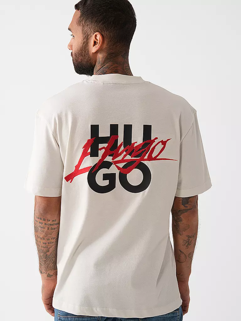 HUGO | T-Shirt DLOGOTEE | Bianco
