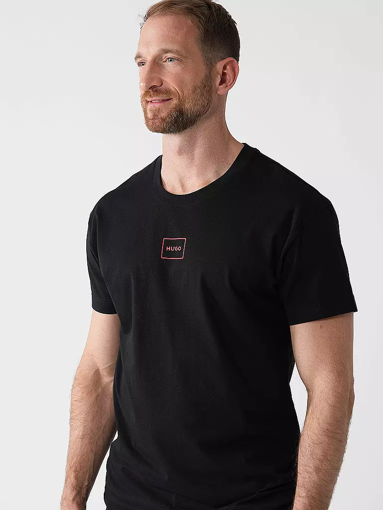 HUGO | T-shirt Loungewear LAZE | Nero