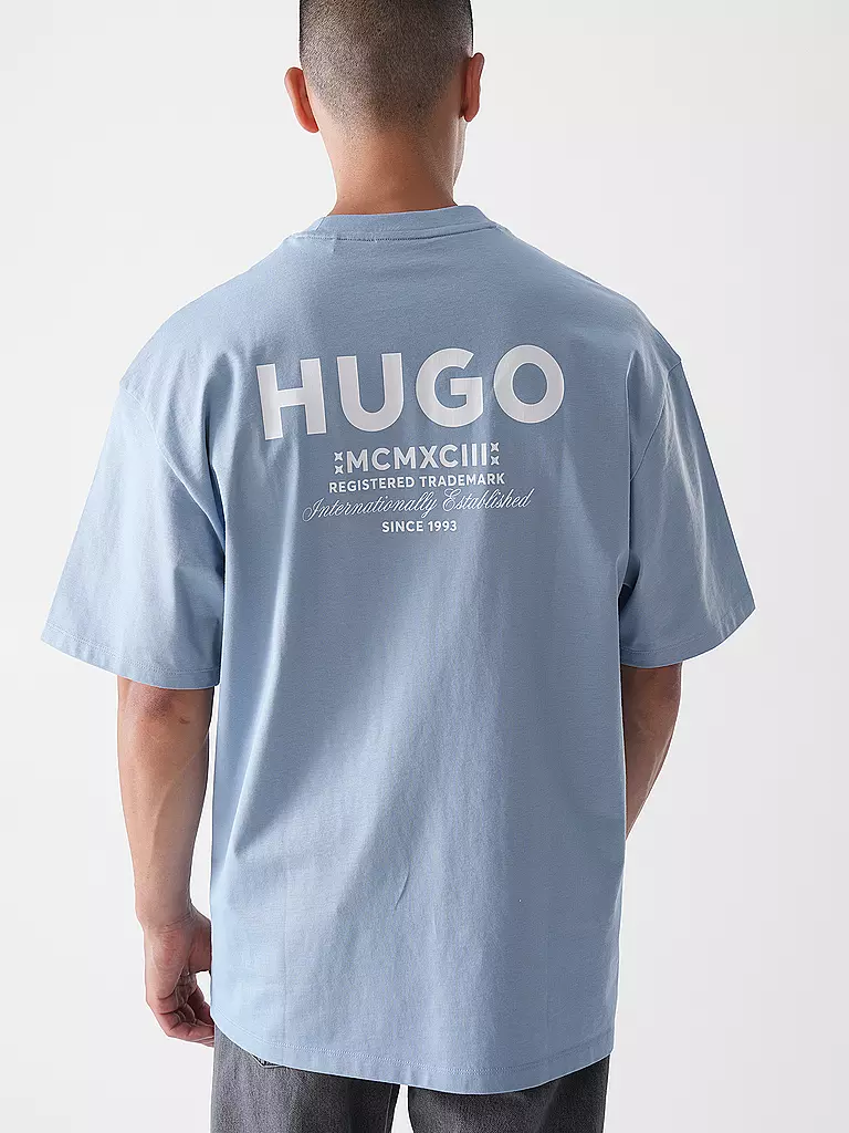 HUGO | T-Shirt NALONO | Blu chiaro