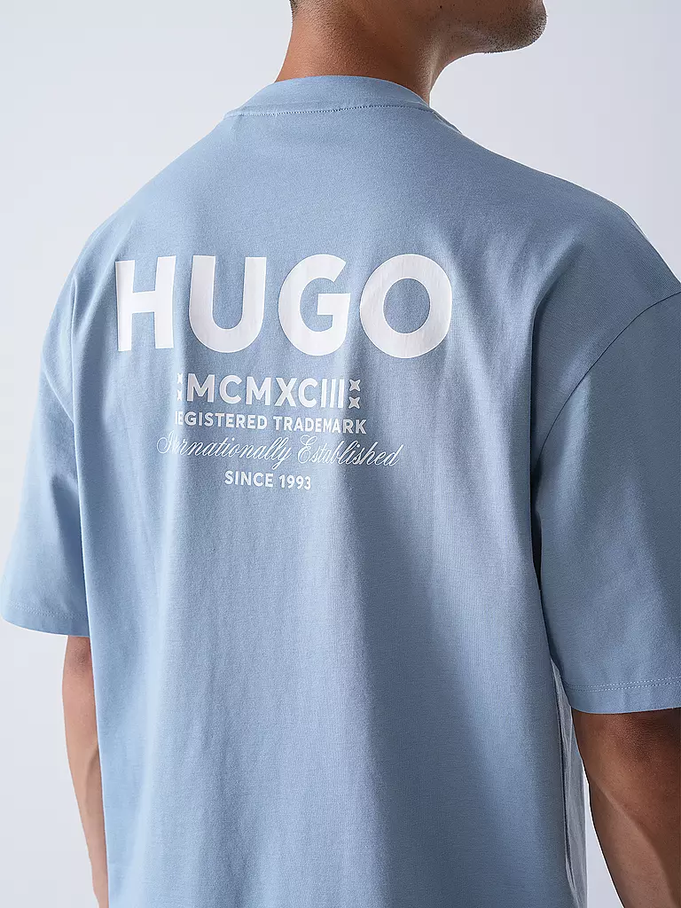 HUGO | T-Shirt NALONO | Blu chiaro