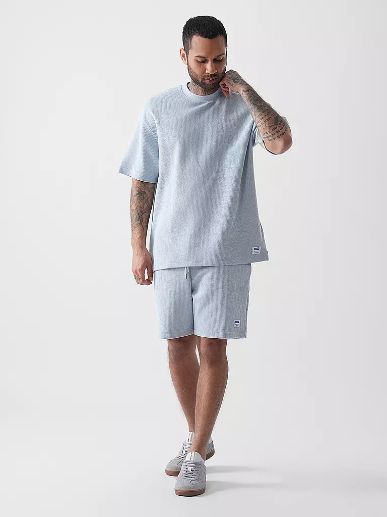 HUGO | T-shirt NUWAFFLE | Blu chiaro