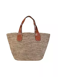 IBELIV | Borsa di paglia - Shopper TOKYO II | Marrone