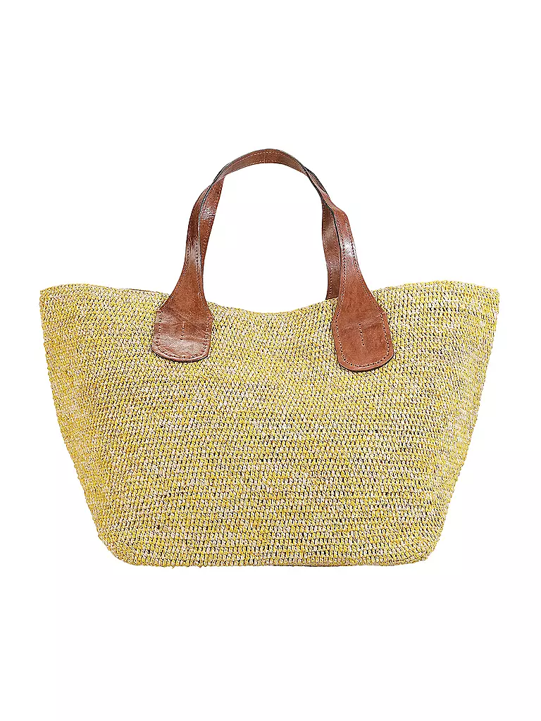 IBELIV | Strohtasche - Shopper TOKYO II | Giallo