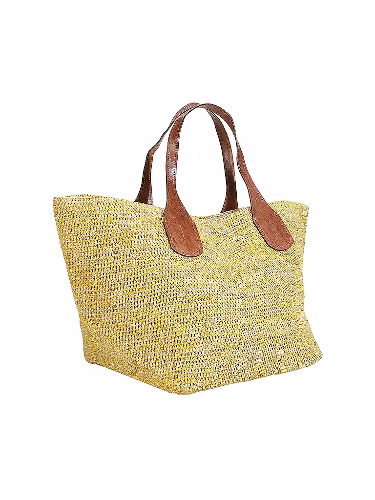 IBELIV | Strohtasche - Shopper TOKYO II | Giallo