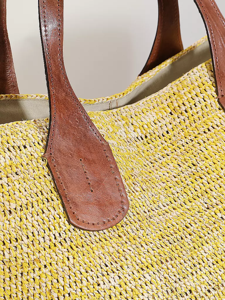 IBELIV | Strohtasche - Shopper TOKYO II | Giallo