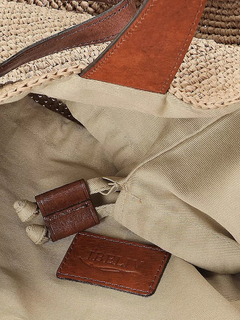 IBELIV | Strohtasche - Umhängetasche MIROZY | Beige