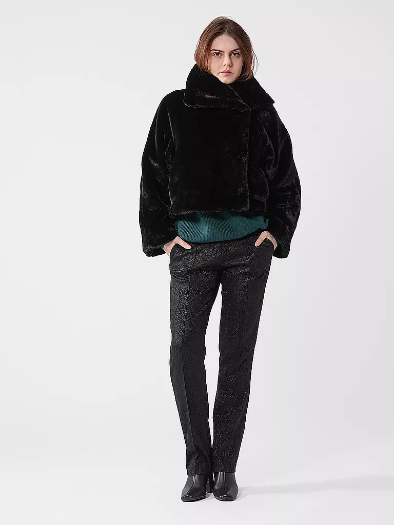 IN WEAR | Giacca in pelliccia sintetica YONEKOIW | Nero