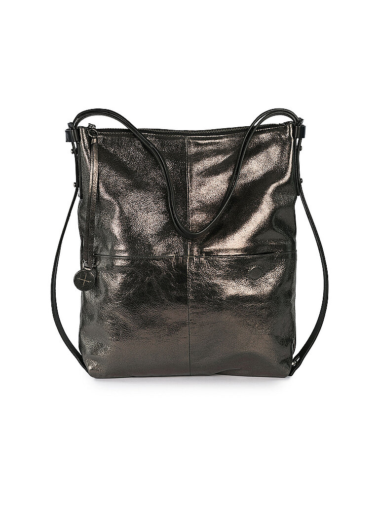 Borsa in pelle - Borsa a tracolla AMPLE ed.2 grigio
