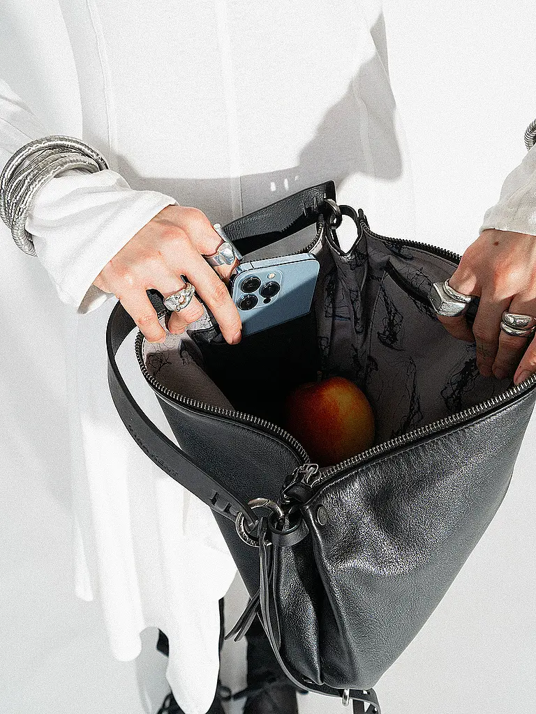 INA KENT | Borsa in pelle - Borsa a tracolla DINKUM ed.2 | Nero