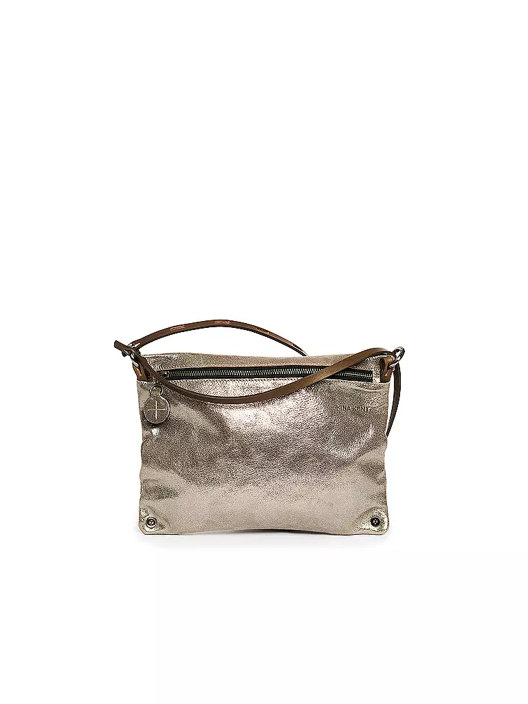 INA KENT | Ledertasche - Umhängetasche MOONLIT Ed. 1 | Argento