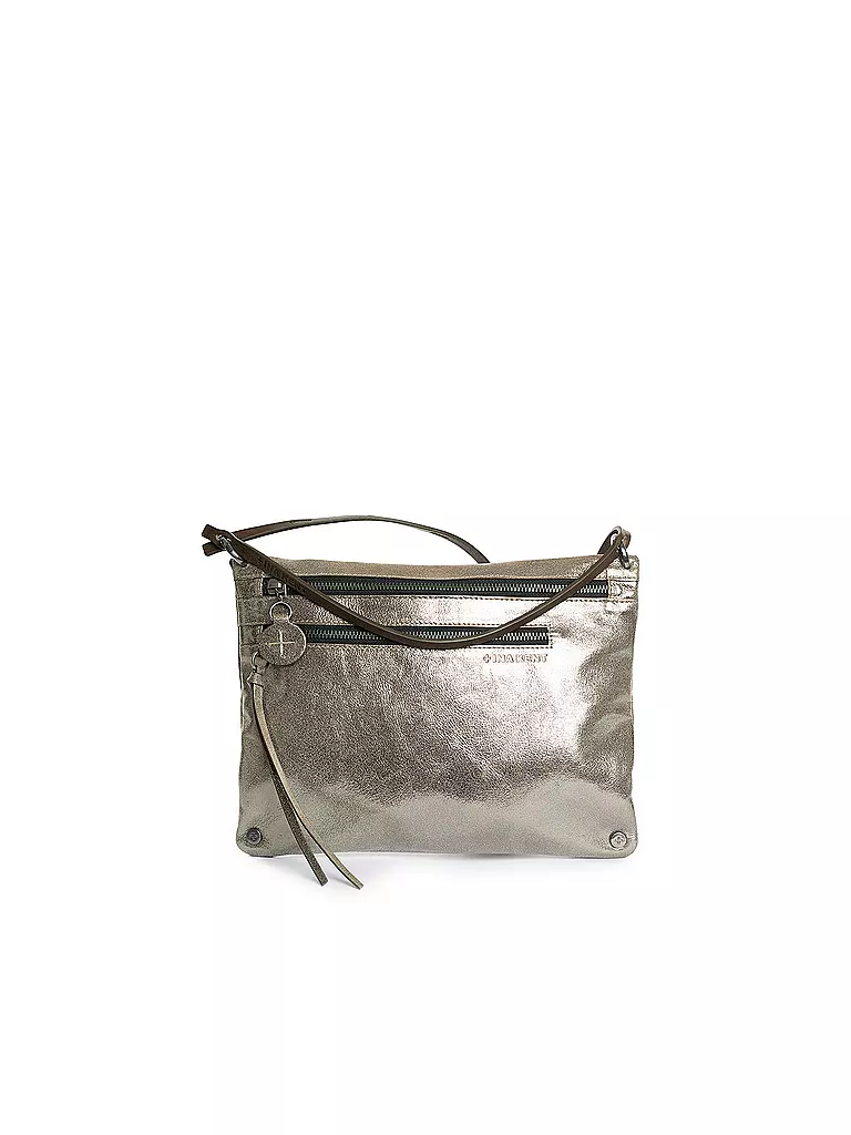 INA KENT | Ledertasche - Umhängetasche MOONLIT ed.2 | Argento