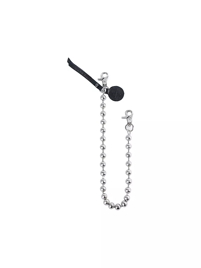 INA KENT | Portachiavi - Cinturino a catena BALL N CHAIN ED.1 | Nero