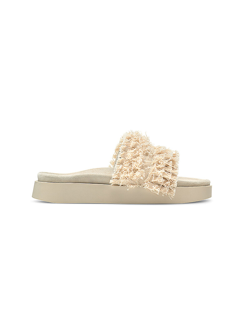 Pantoletten FRAYED BAND crema 39